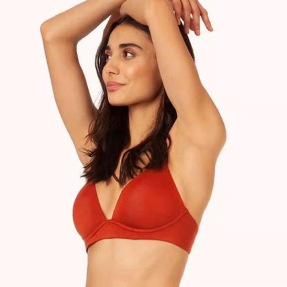 Lively The All-Day Plunge No-Wire Bra in 34D Burnt Orange NWT - Picture 5 of 8